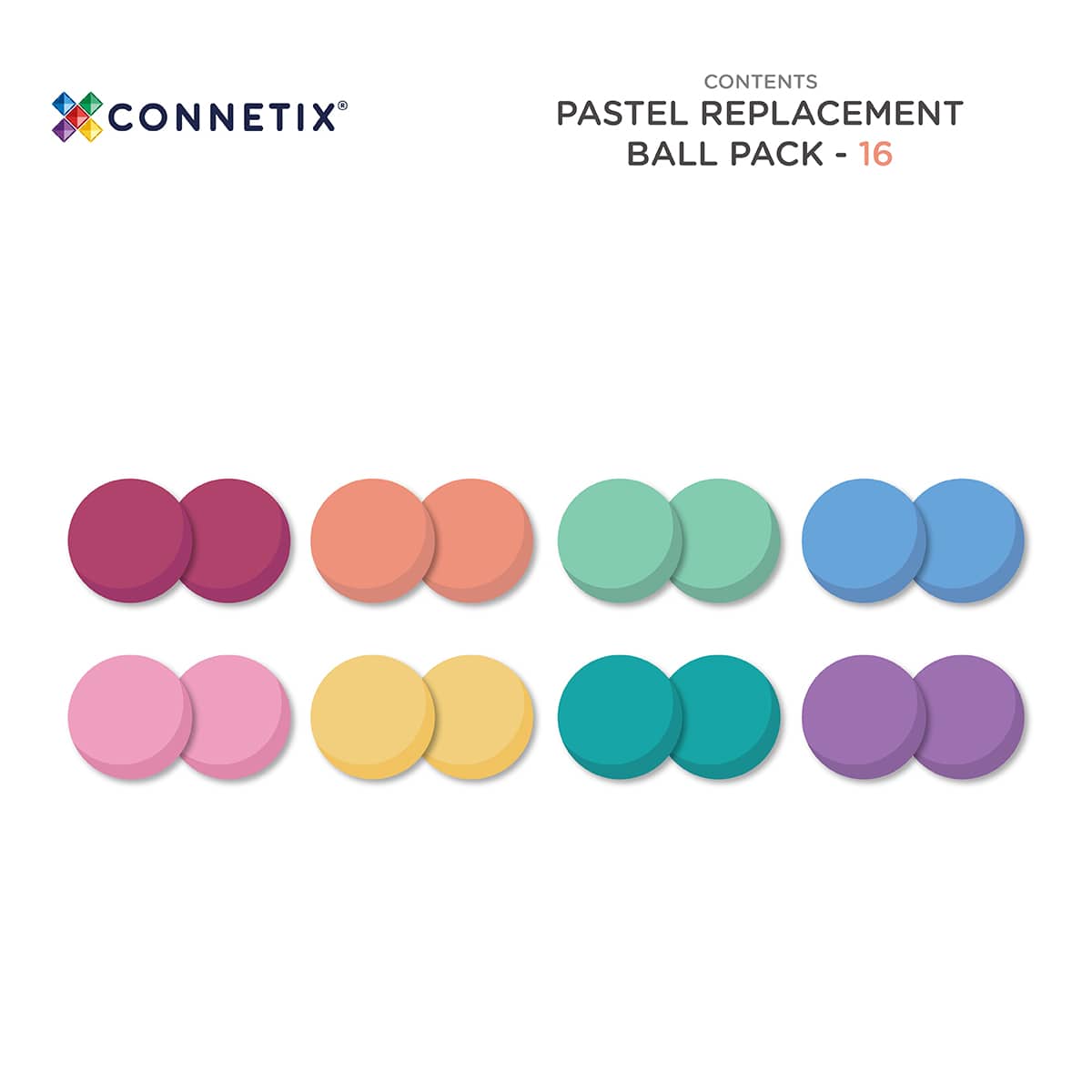 Connetix Pastel Ball pack 16st.