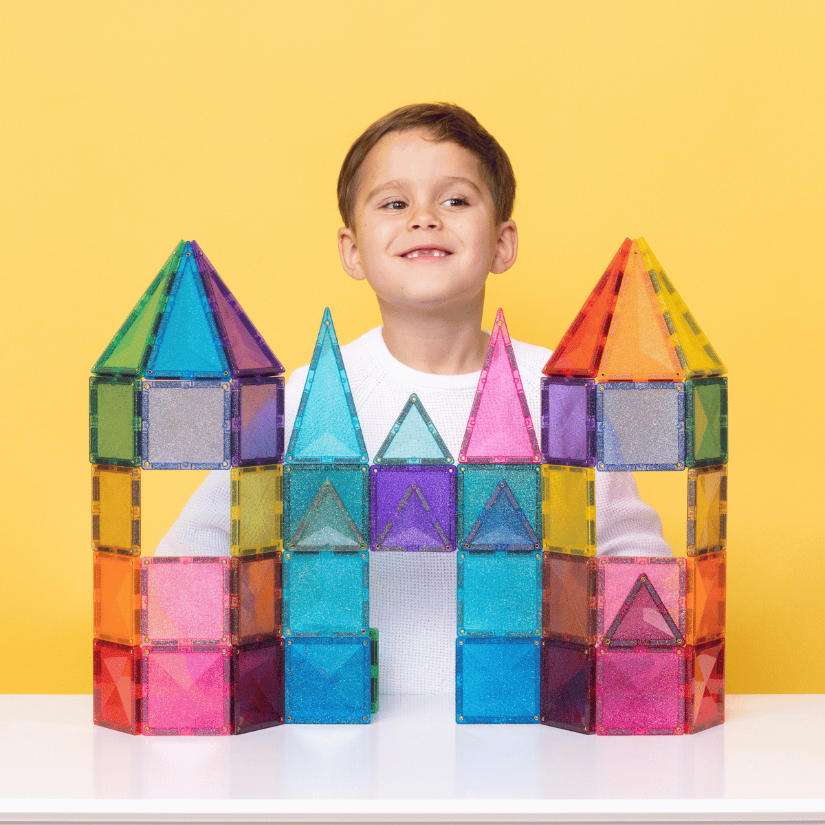 !! Pre - Order!! | Connetix Glitter Castle Pack 48 stuks