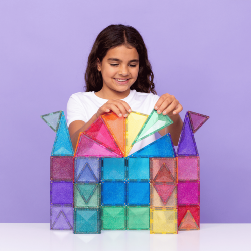 !! Pre - Order!! | Connetix Glitter Castle Pack 48 stuks