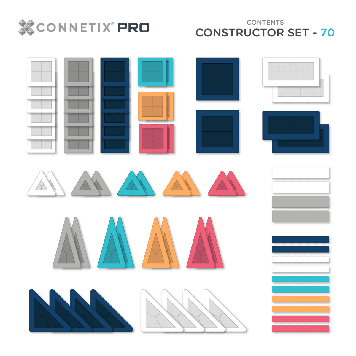 !! Pre - Order!! | Connetix Pro Constructor set 70st.