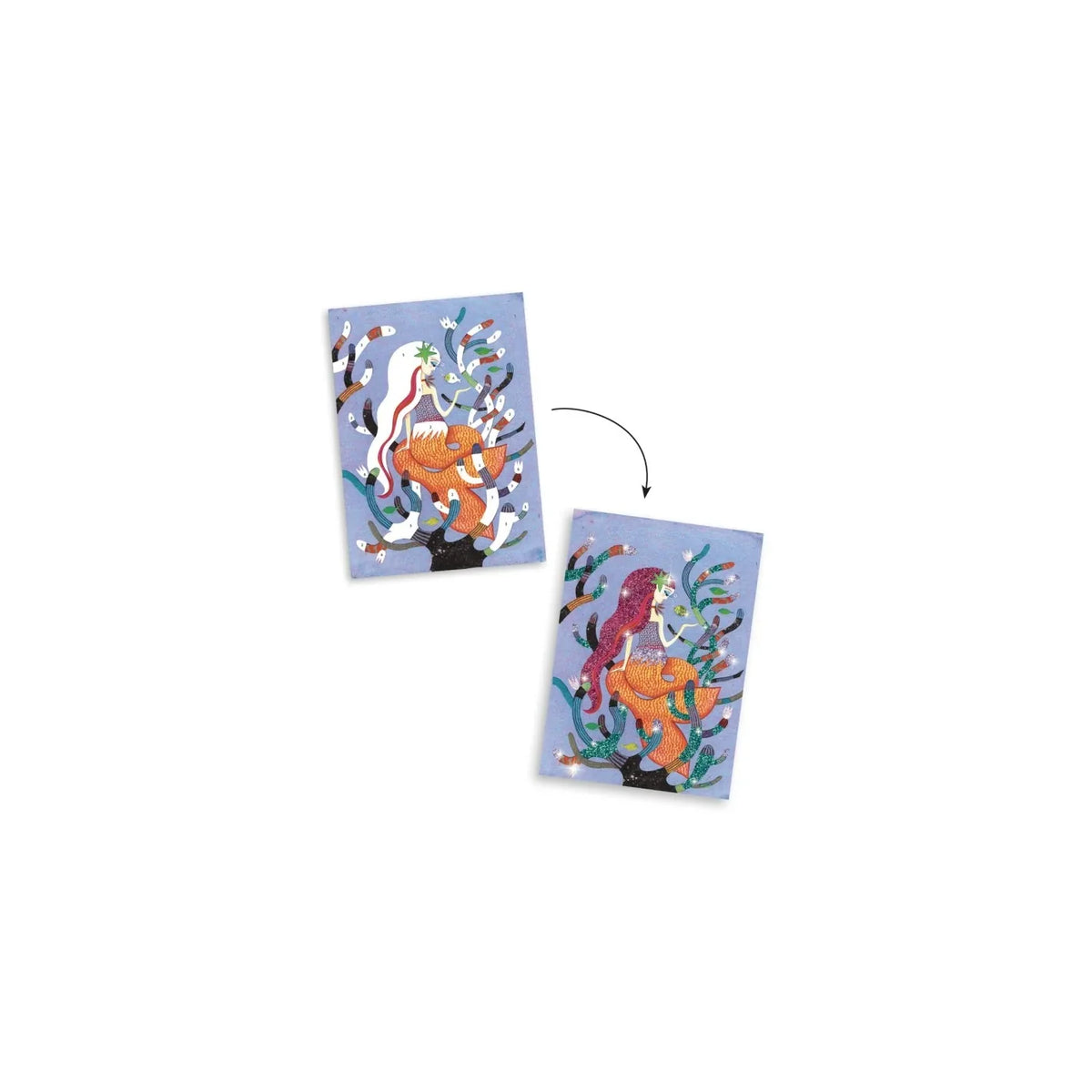 Djeco - Glitterschilderen - Mermaid lights