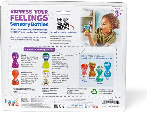 Learning resources emoties sensory bottle uitbreiding 4st.