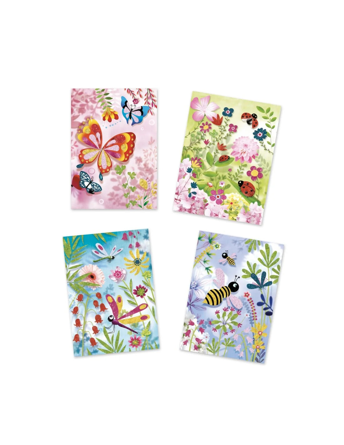 Djeco - Glitterschilderen - Vlinders en kleine beestjes