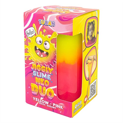 Tuban Jiggly slijm geel - roze 430g