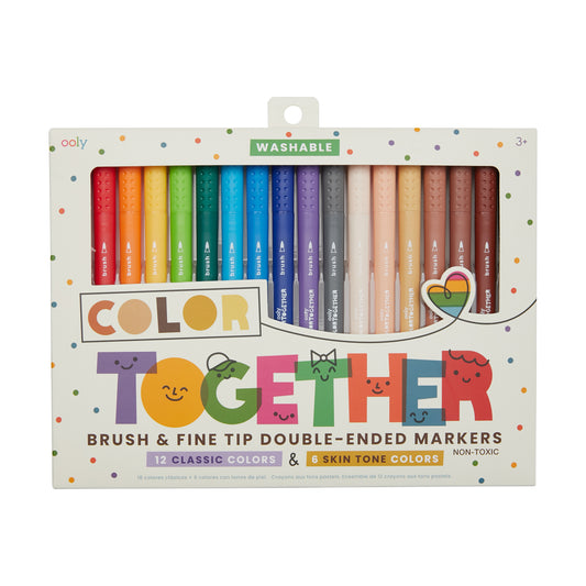 Ooly – Color Together Markers - stiften dubbele punt 18st.