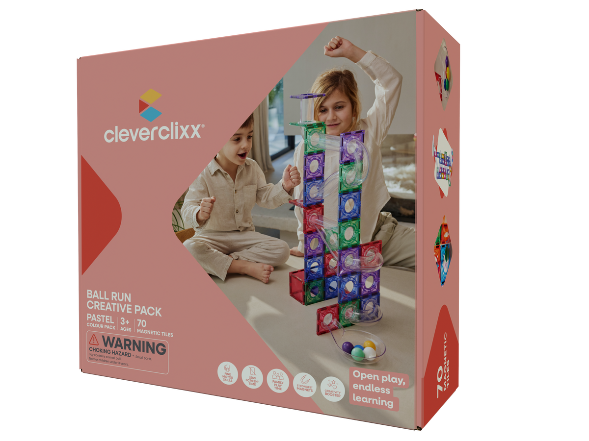 Cleverclixx Ball Run Creative Pack Pastel | 70 stuks