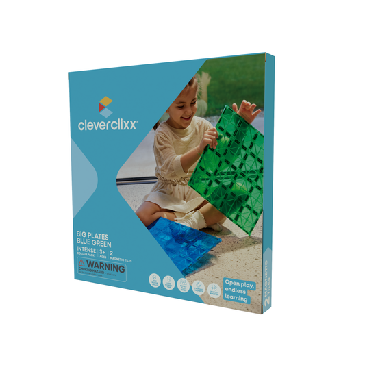 Cleverclixx Big Plates Blue Green | 2 stuks