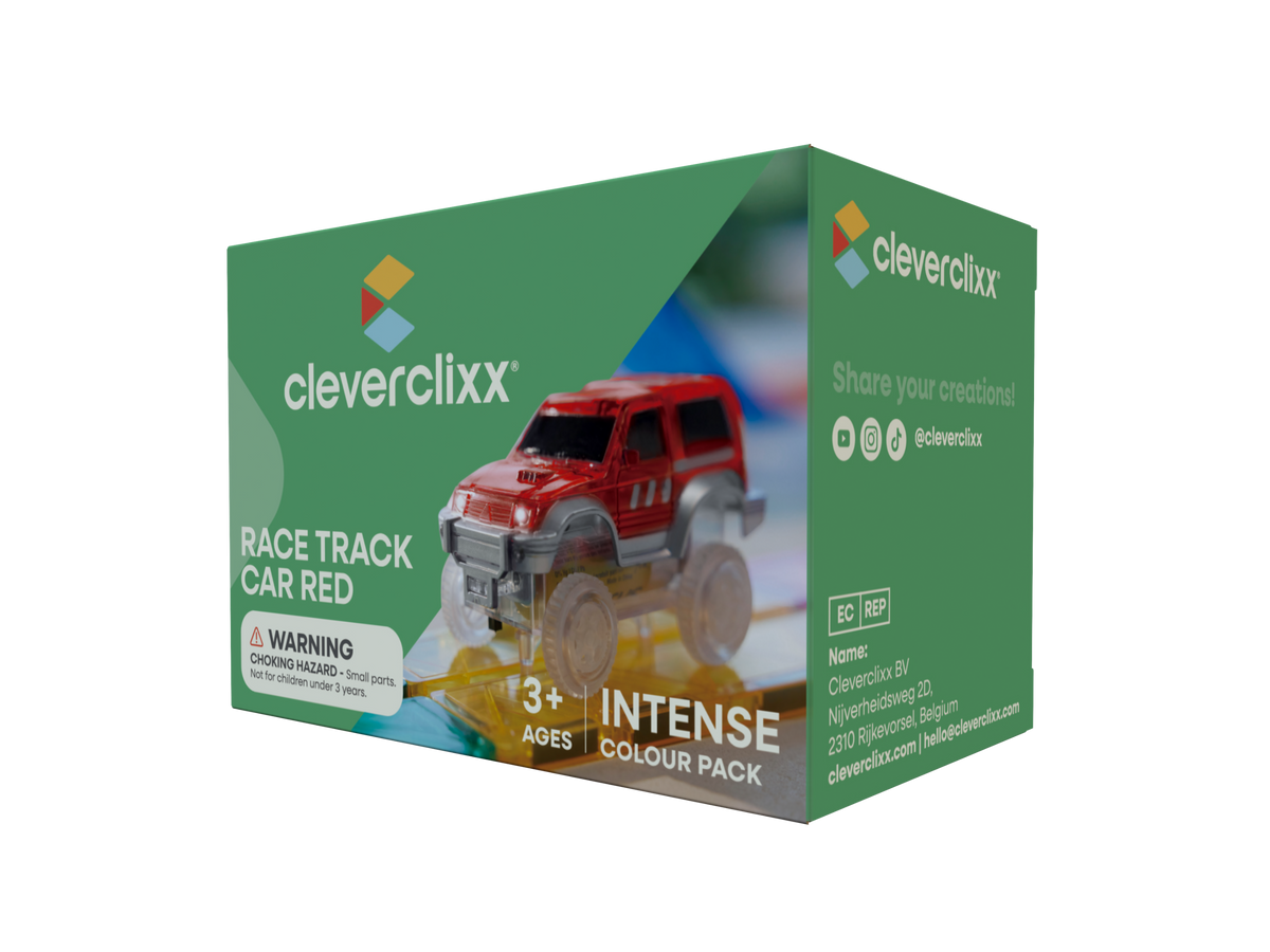 Cleverclixx Race Track Car Rood | 1 stuk