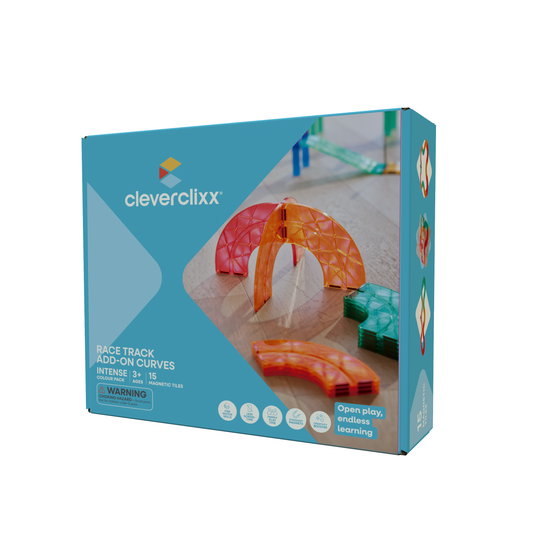 Cleverclixx Race Track Add-On Curves Intense | 15 stuks
