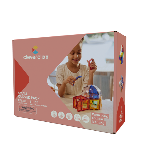 Cleverclixx Small Curved Pack Pastel | 34 stuks