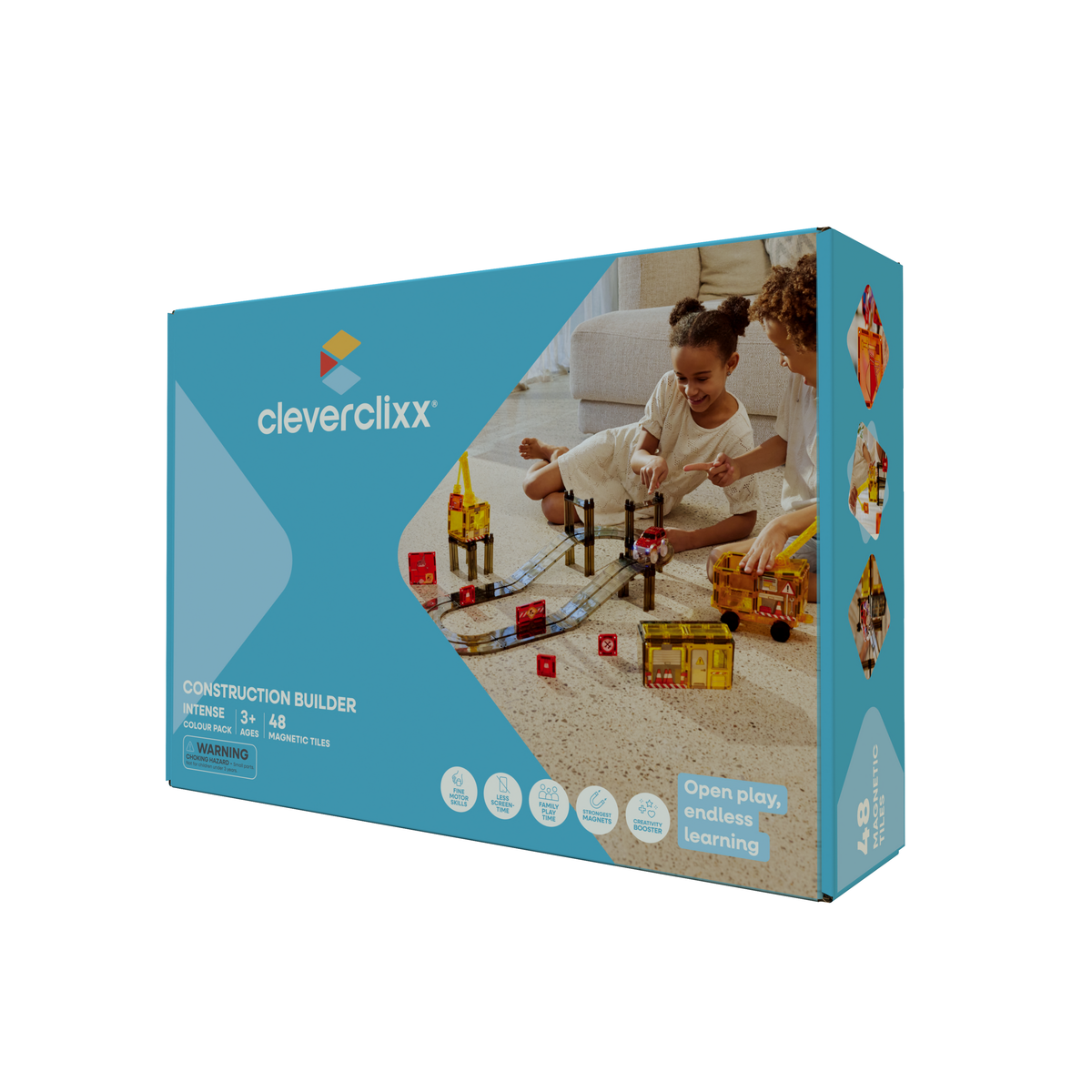 Cleverclixx Construction Builder Pack Intense | 48 stuks