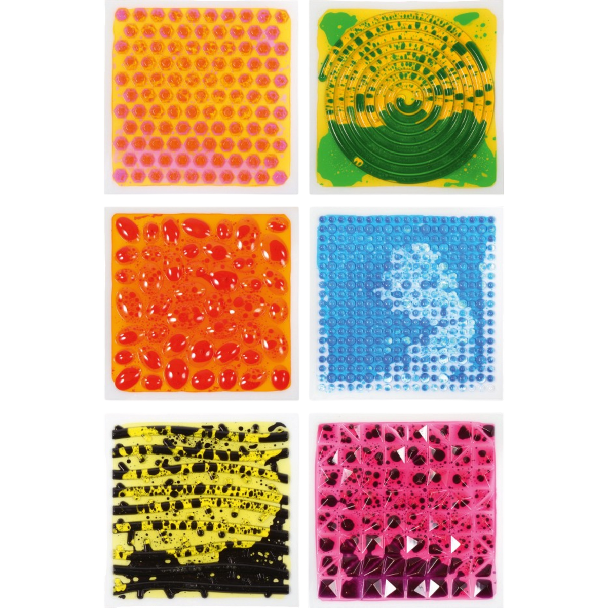 Sensorische mat vierkant 30cm | set 6st.
