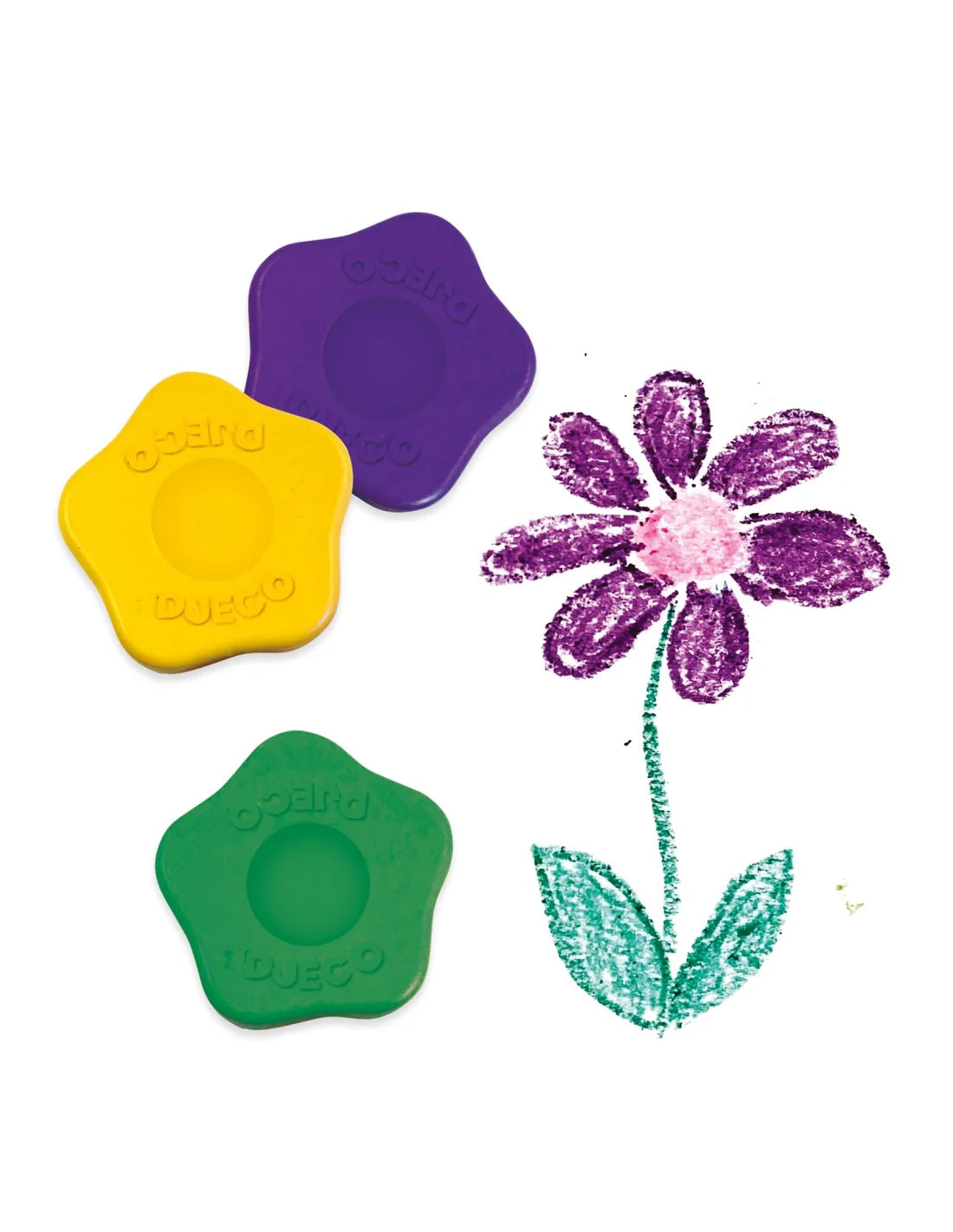 Djeco - Bloemen waskrijtjes