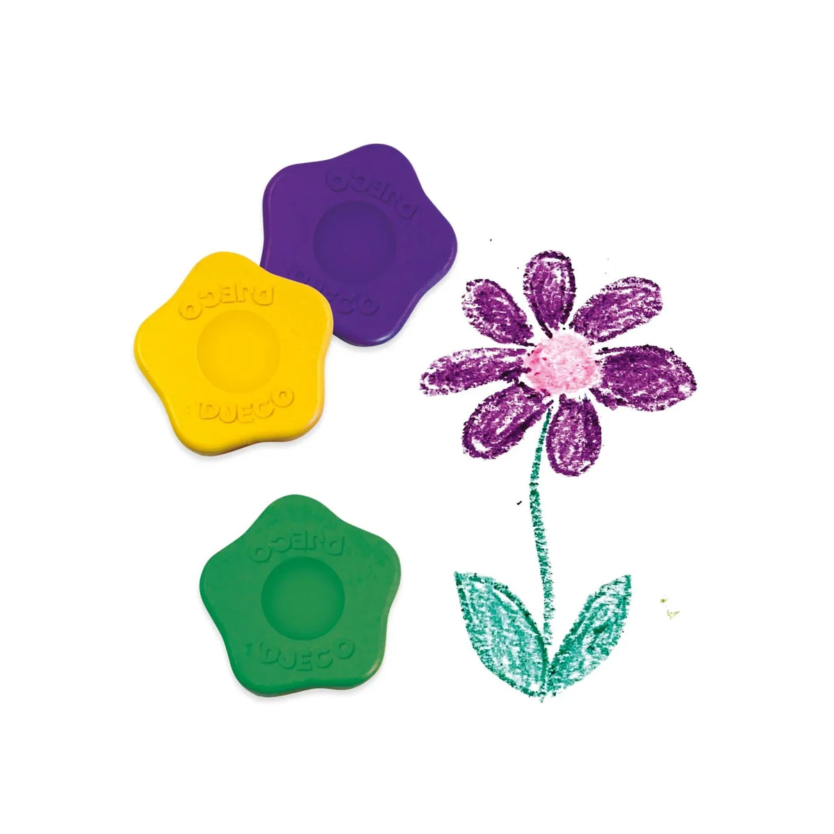 Djeco - Bloemen waskrijtjes
