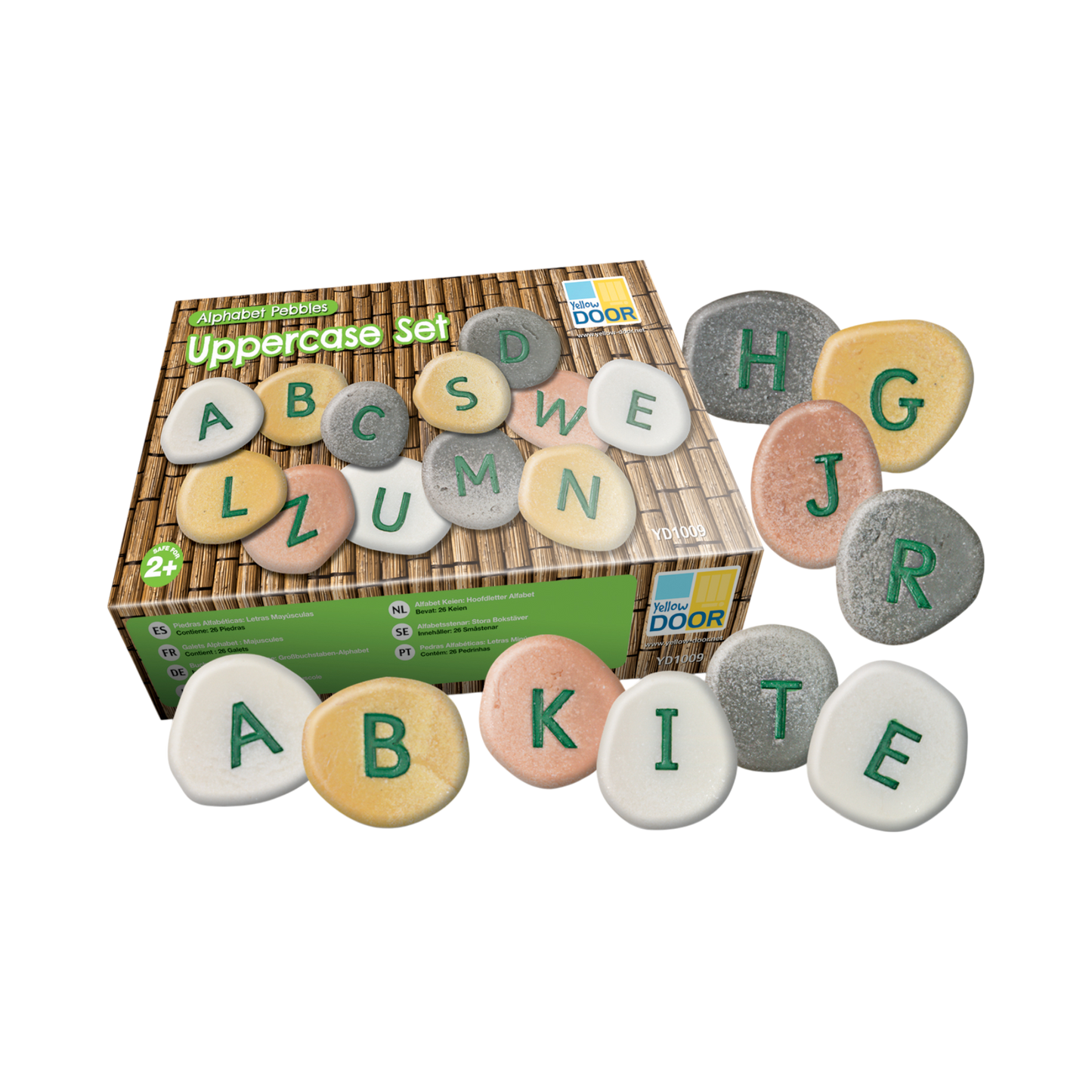 Yellow Door - Alfabetsteentjes – Hoofdletterset 26st.