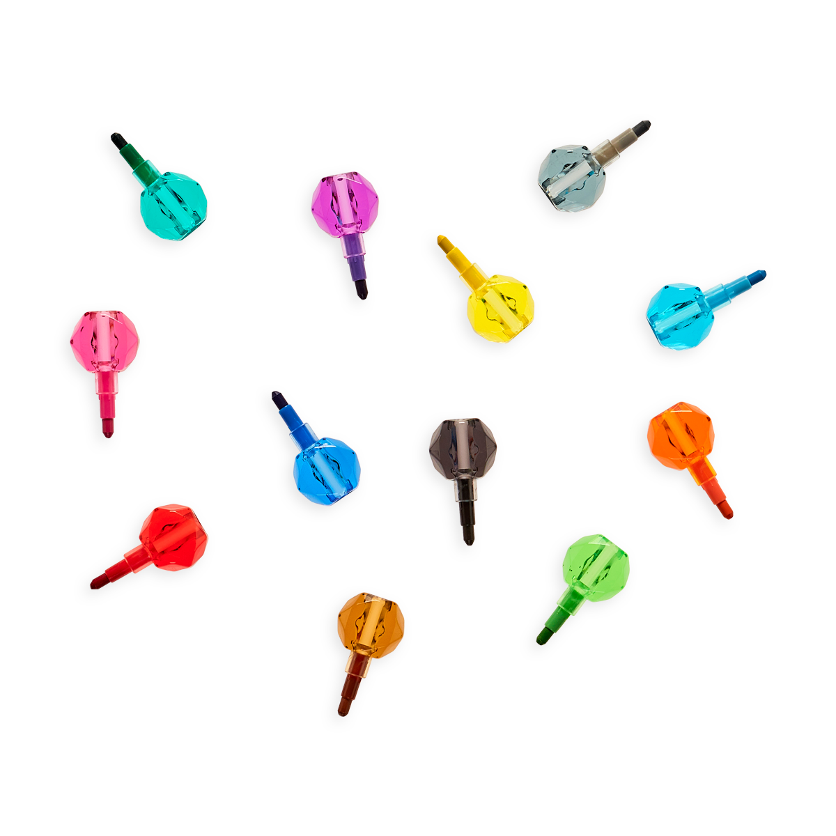 Ooly - Charm to Charm Stacking Crayons - Stapelbare waskrijtjes 12 kleuren