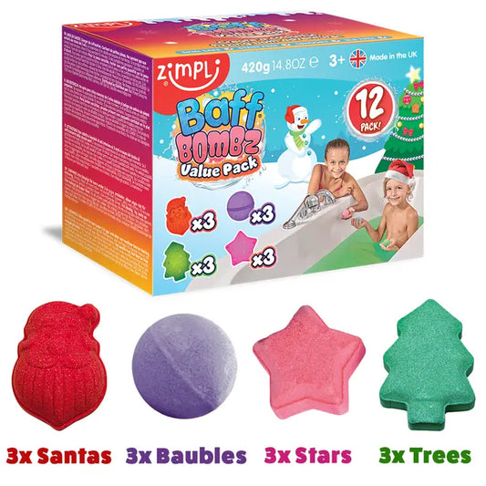 Zimpli Baff Bombz Kerst set 12st.