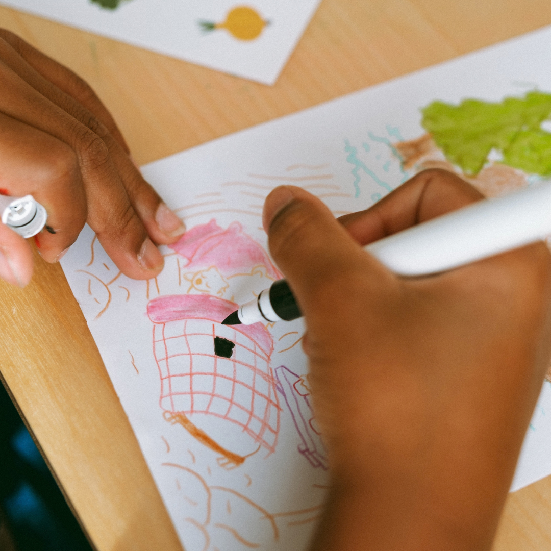 Kidywolf Kidydraw-Pad Kit | Acrylstiften en stickers