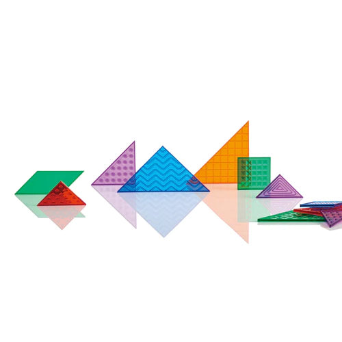 Edx transparante sensorische tangram schoolset