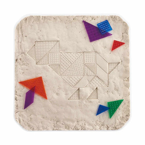 Edx transparante sensorische tangram schoolset
