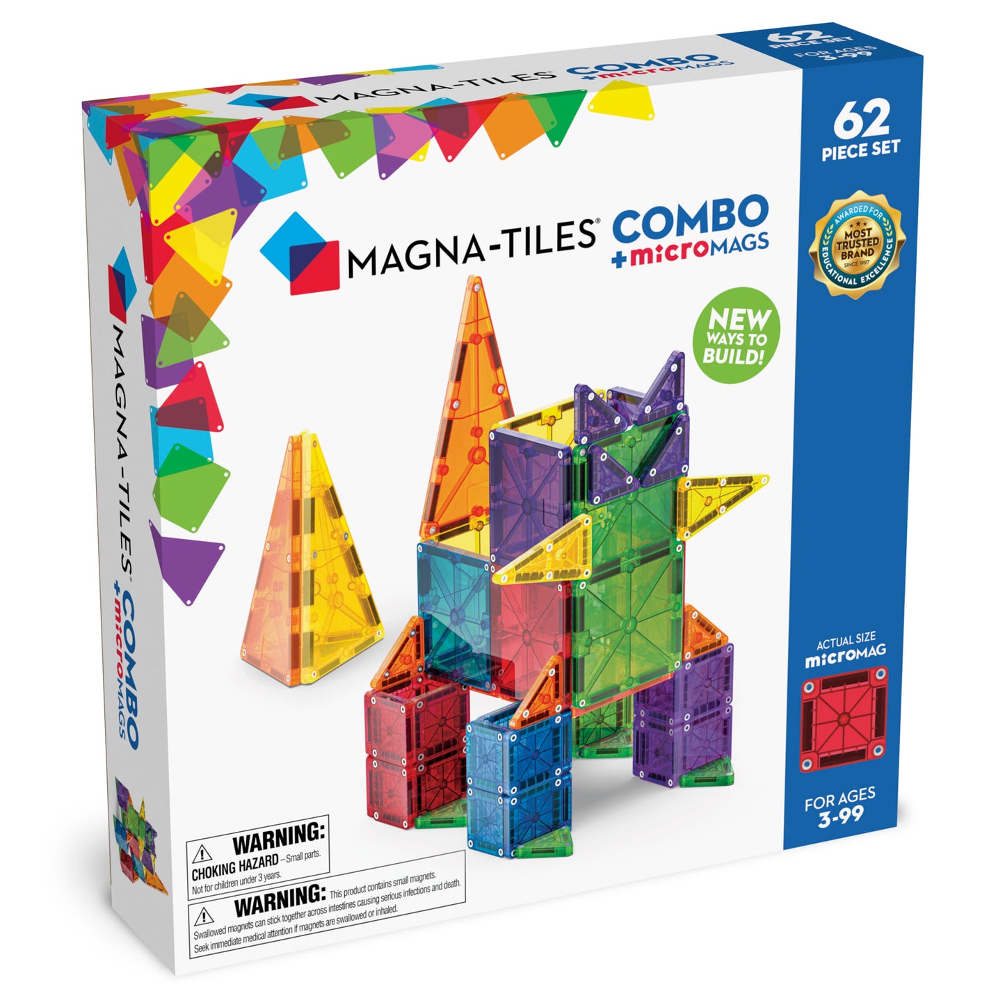 Magna Tiles - Micromag. Combo set 62 st.