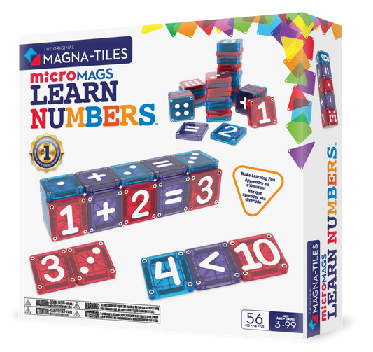 MAGNA-TILES® microMAGS Learn Numbers 56 stuks