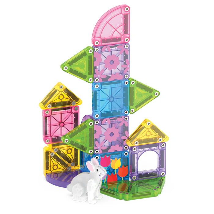 MAGNA - TILES® microMAGS Spring Garden 24 - Piece Travel Set
