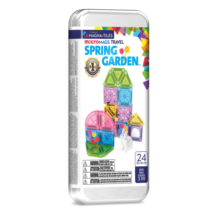 MAGNA - TILES® microMAGS Spring Garden 24 - Piece Travel Set