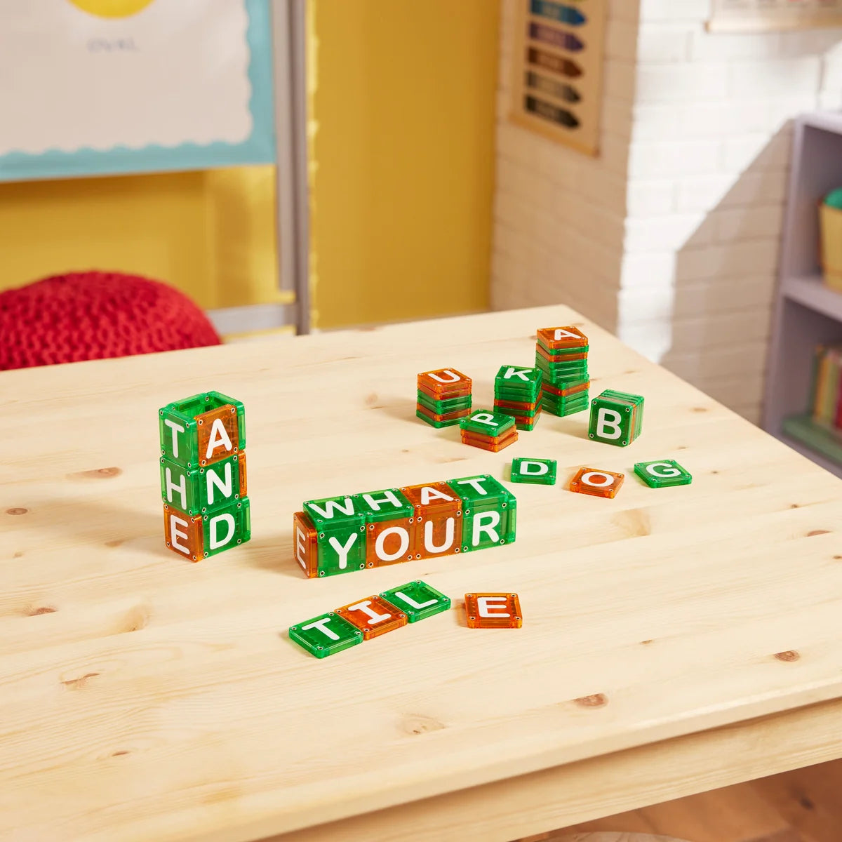 MAGNA-TILES® microMAGS Learn Letters 56 stuks