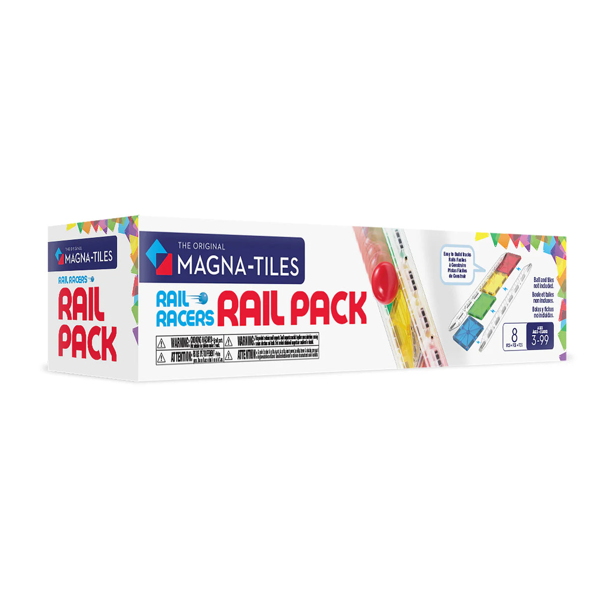 Magnu Refil Roko MAGNA-TILES® Rail Racers 8-Piece Rail Pack – Natuurlijkleuk ...