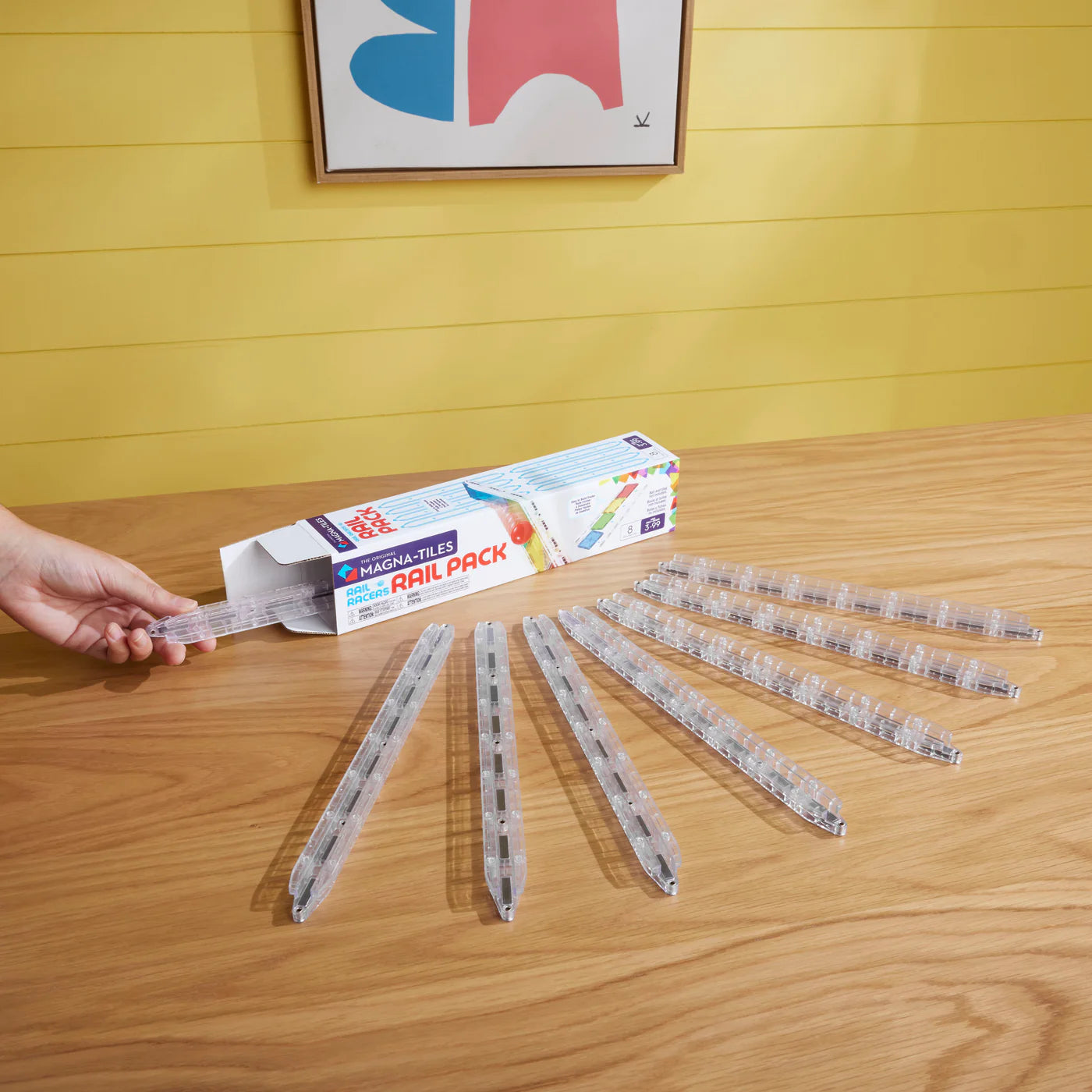 MAGNA-TILES® Rail Racers 8-Piece Rail Pack