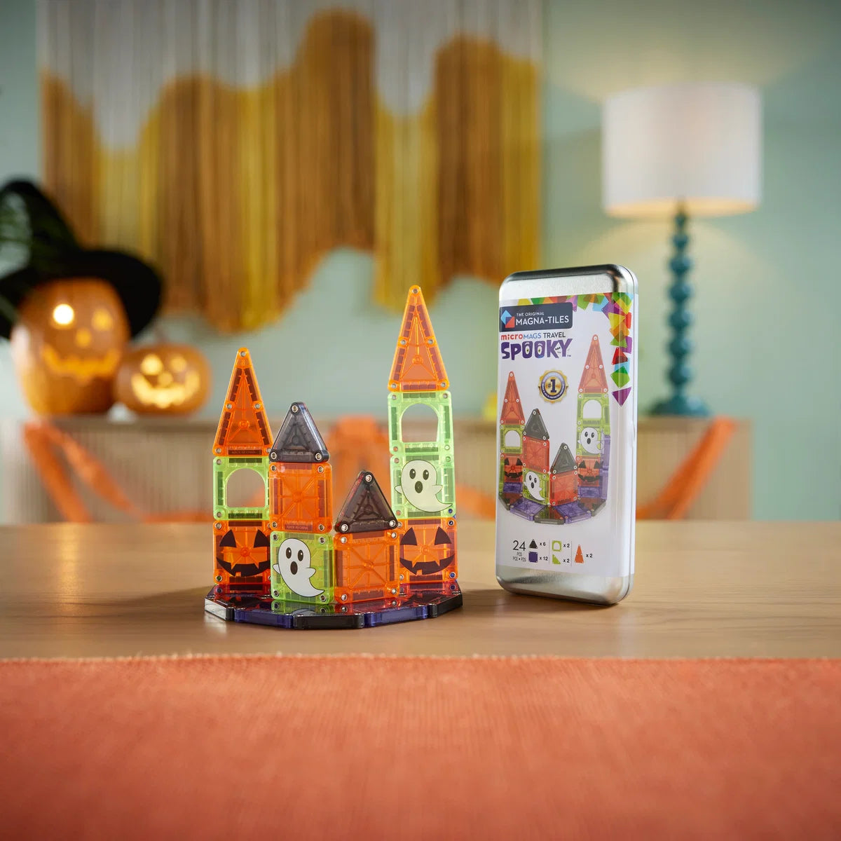MAGNA-TILES® microMAGS Spooky 24-Piece Travel Set