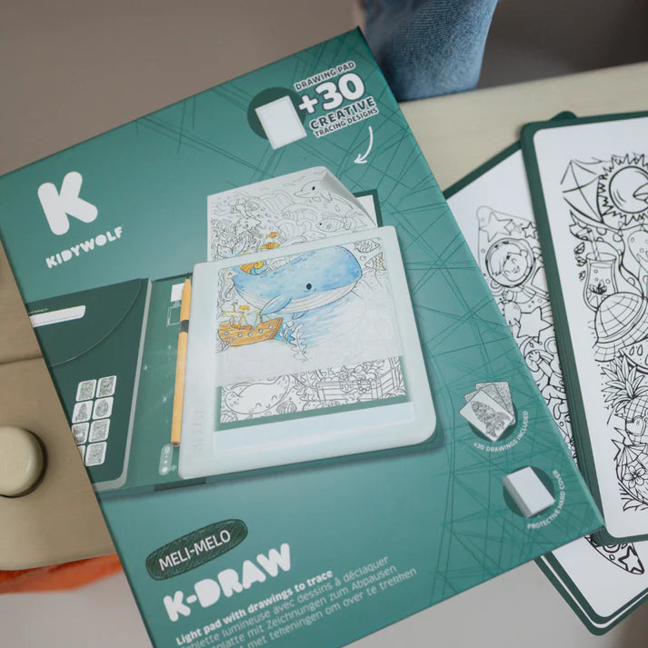 Kidywolf Kidydraw Pad | Verlichte tekentafel Animals |  10+