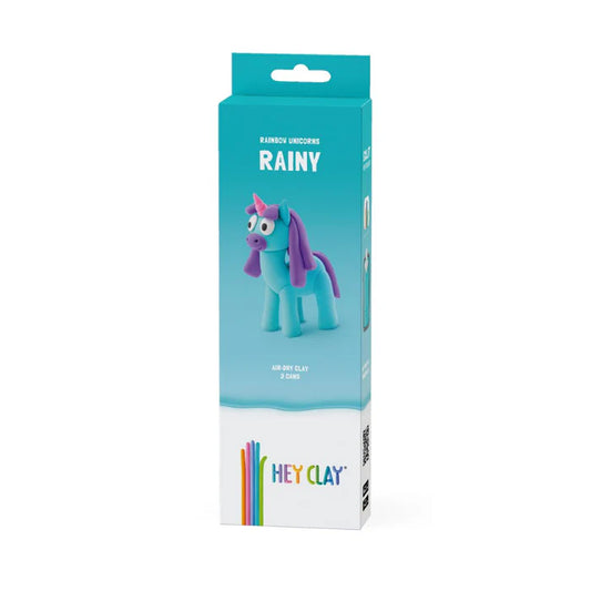 Heyclay - Rainbow unicorn rainy - 3 potjes