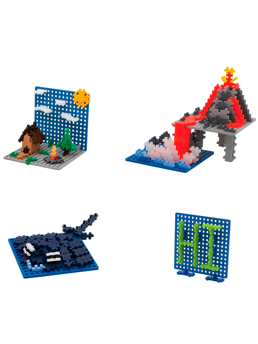PlusPlus - Baseplate - Blauw/grijs 2st.