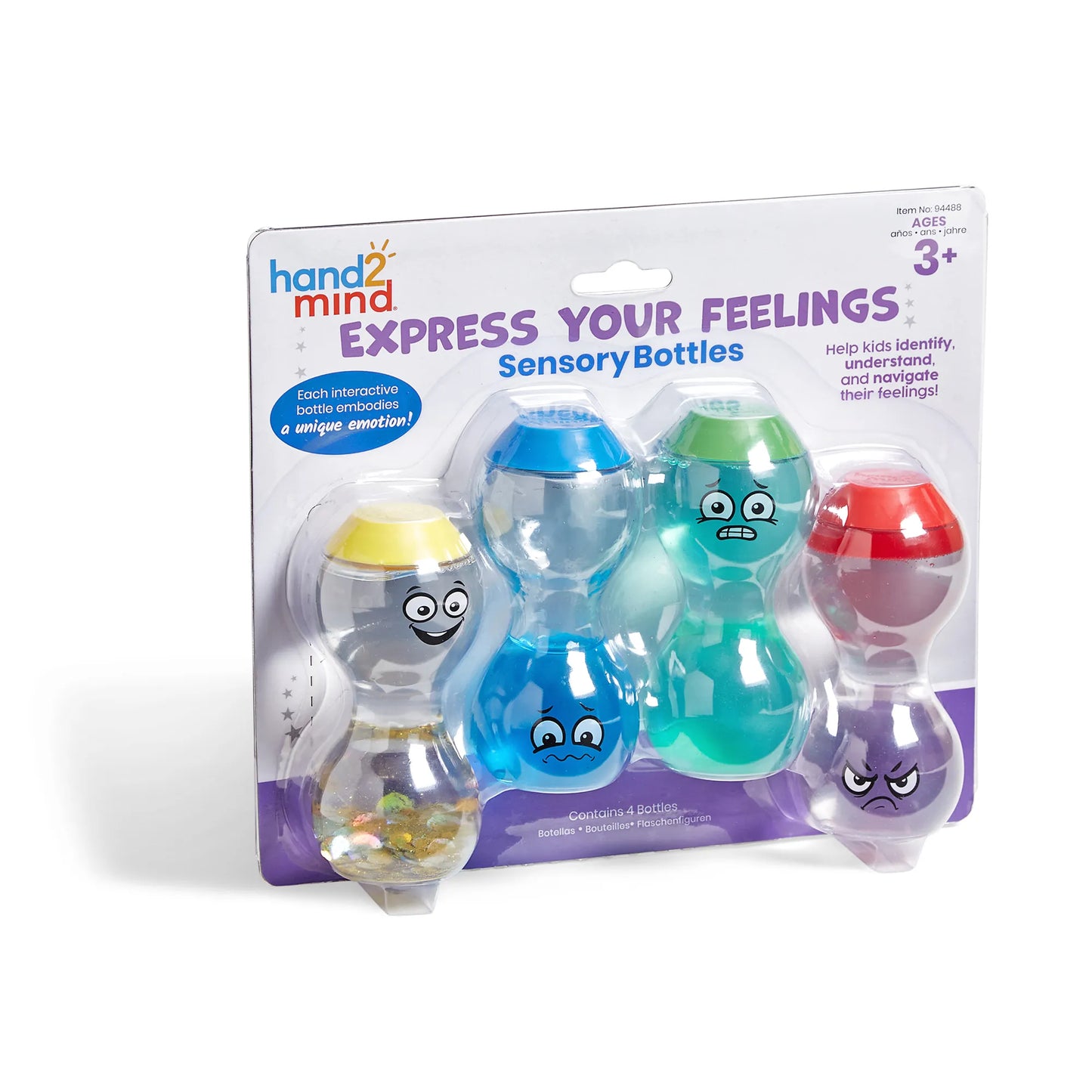 Learning resources emoties sensory bottle 4st.