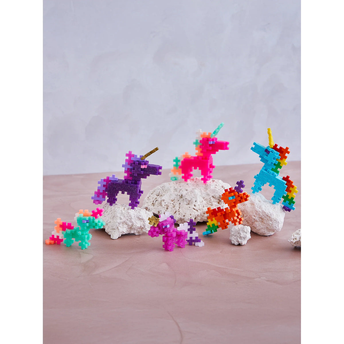 PlusPlus - Tube Regenboog eenhoorns - 100st.