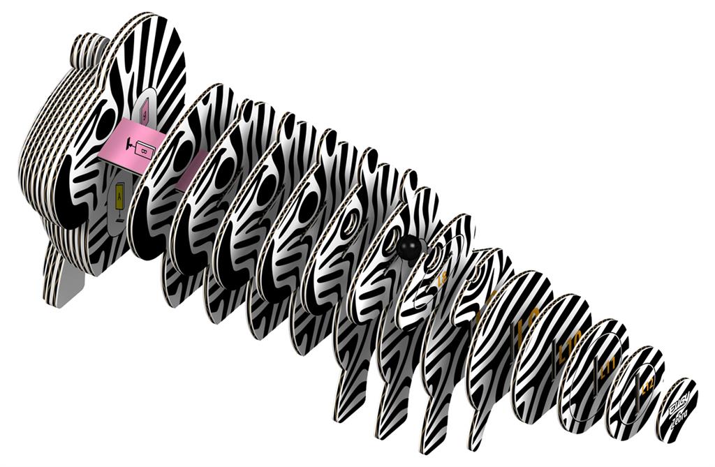 Eugy 3D figuur | Zebra