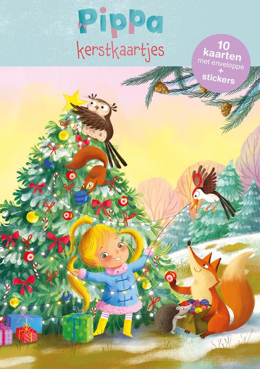 Juf Sara | Pippa | Kerstkaartjes 10st.