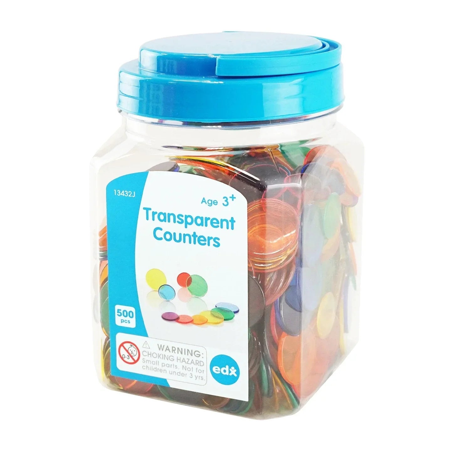 Edx Transparent Clear Counters 500st.
