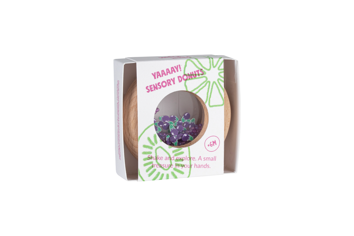 Petit Boum sensorische Donut aubergine