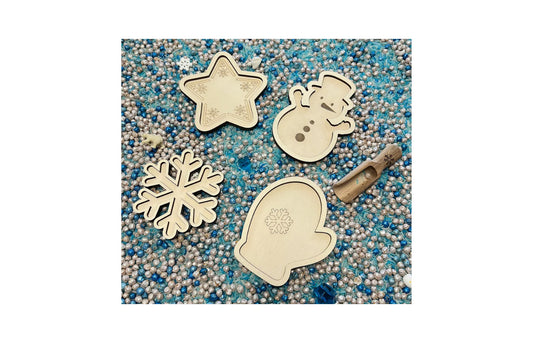 Mini vulvormen set winter 4st.