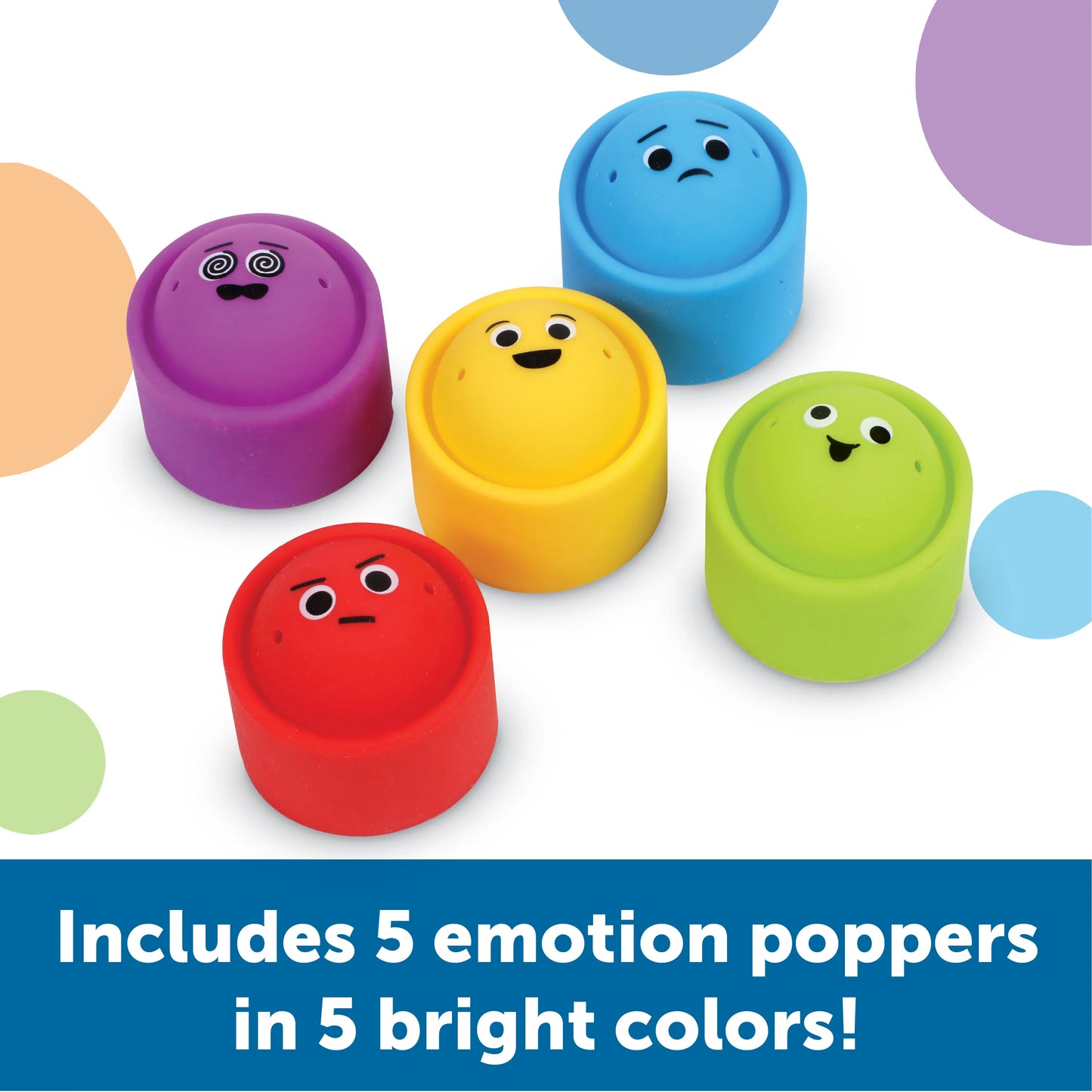 Learning Resources rainbow emoties fidget poppers