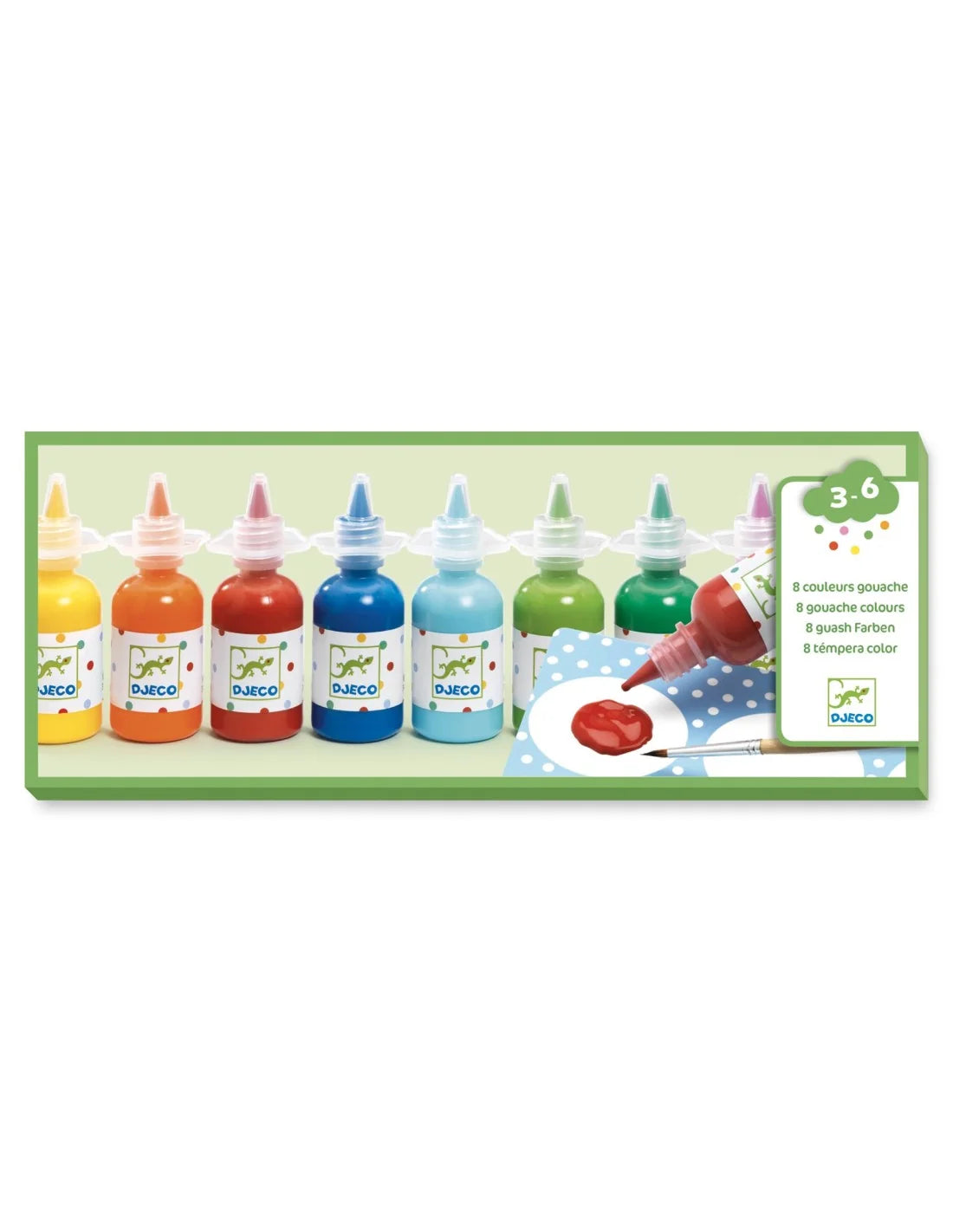 Djeco - Waterverf - 8 kleuren