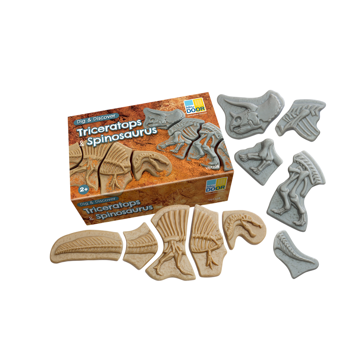 Yellow Door - Graaf en ontdek - Graaf en ontdek – Triceratops en Spinosaurus