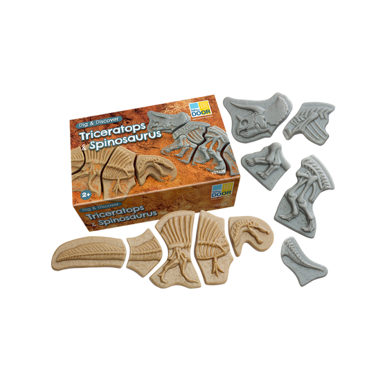 Yellow Door - Graaf en ontdek - Graaf en ontdek – Triceratops en Spinosaurus