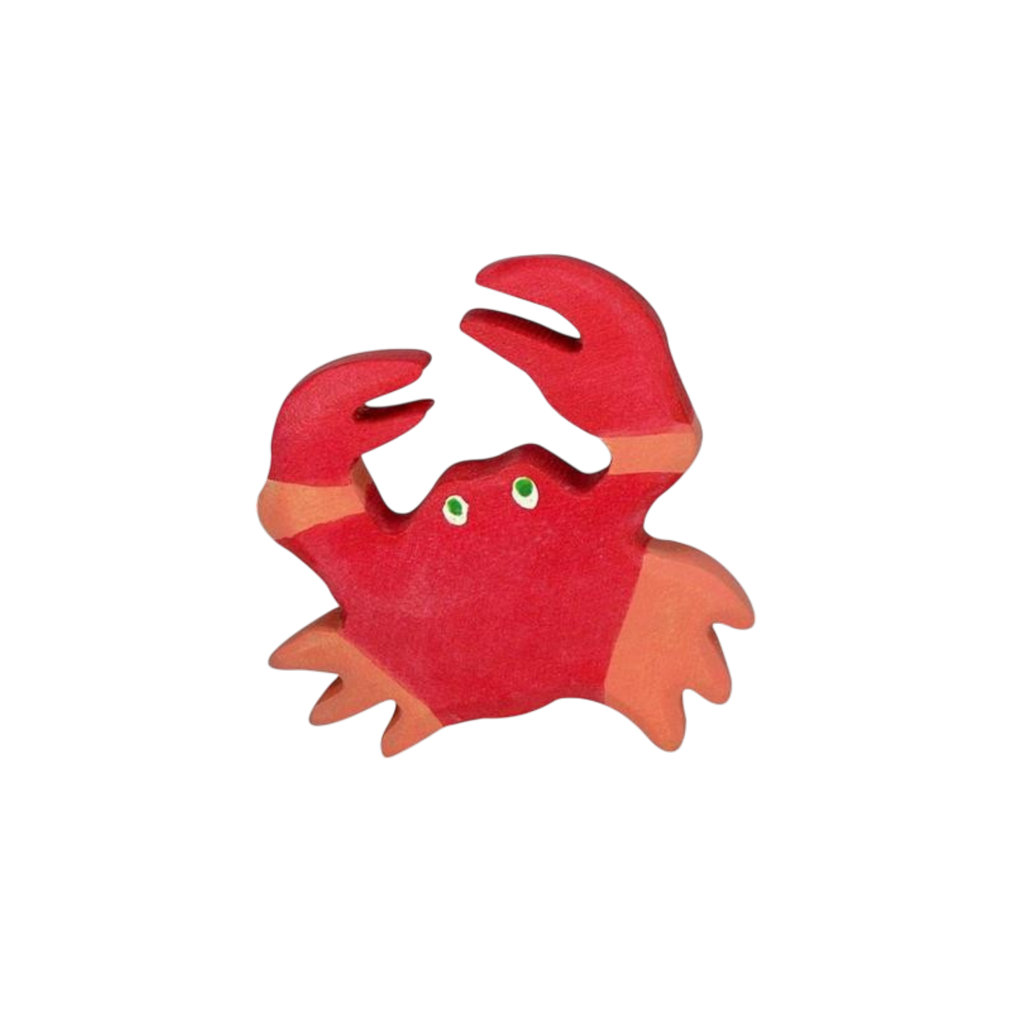 Houten speelfiguur krab