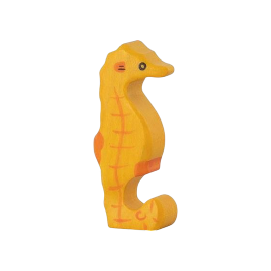 Houten speelfiguur zeepaardje