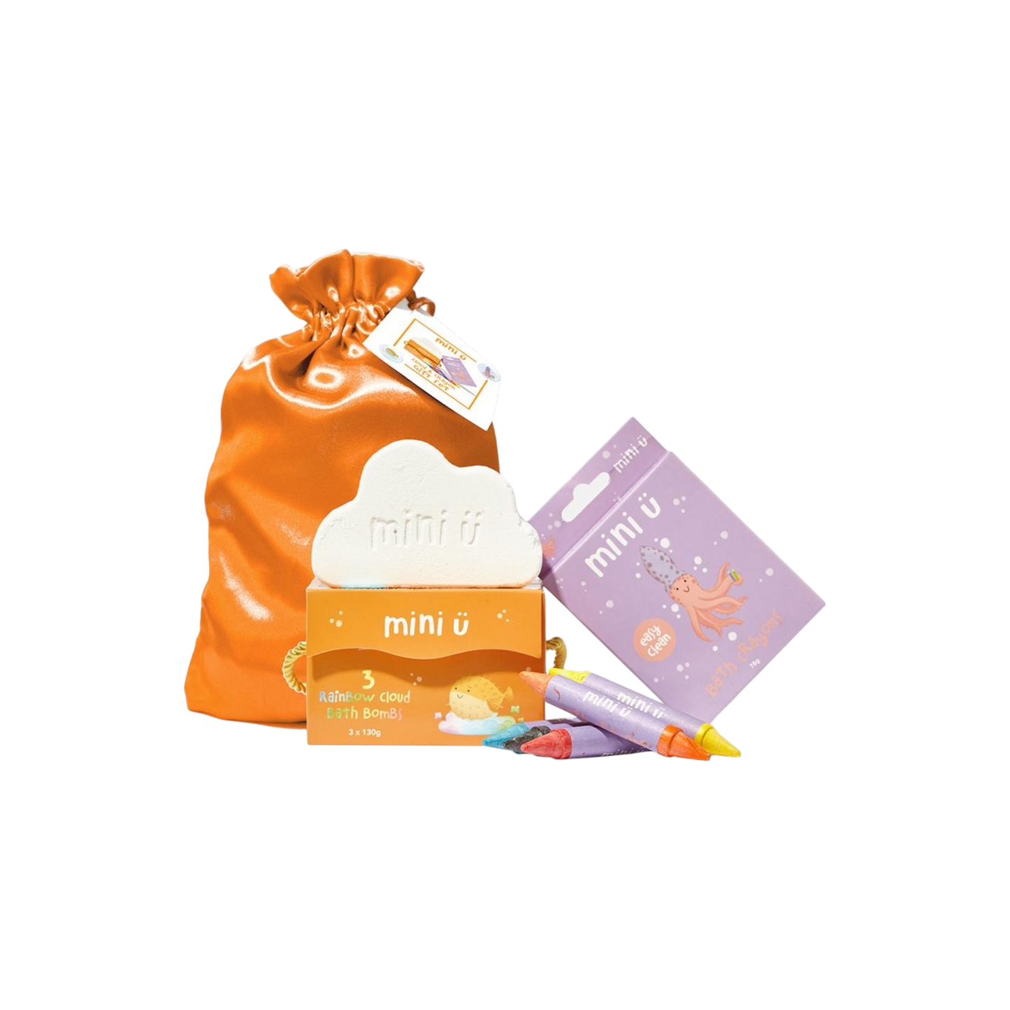Mini ü - Cadeau bad set wolk