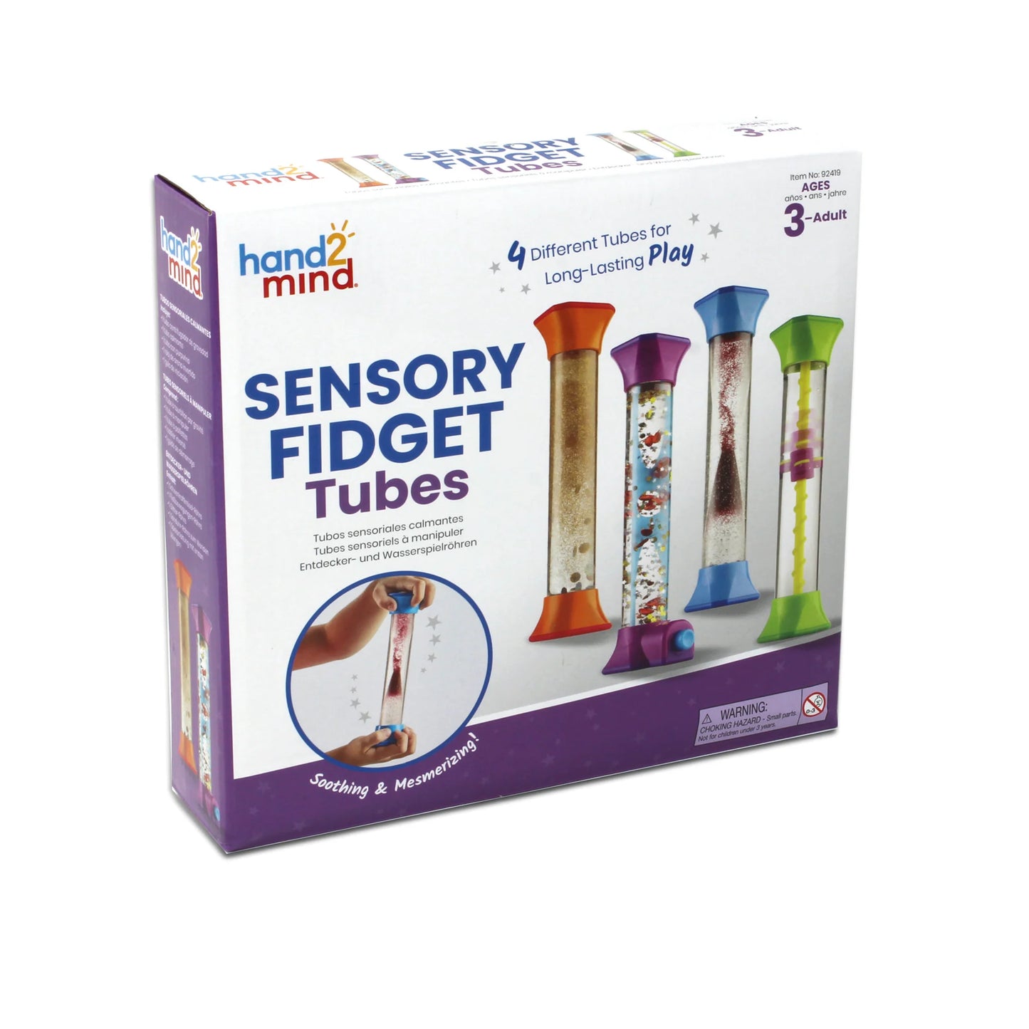 Learning Resources - Sensory Fidget Tubes, Set of 4